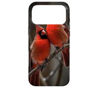 Couple Red Cardinals Birds Winters Season Case for iPhone 17 Pro Max