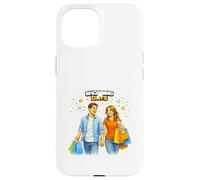 Couple Retail Adventure Illustration Case for iPhone 15