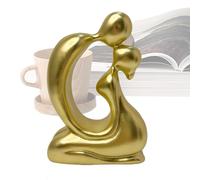 Couple Sculpture Art - Deep Passion Design for Lovers | Premium Resin Polymer with Smooth Contours, Abstract Couple Statue for Shelves, Romantic Ornament Display, Presents for Bedrooms