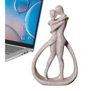 Couple Sculpture - Couples Kiss Sculpture, Aesthetic Statue Decor Abstract Statue Centerpiece Decor Figurine Kiss Romantic Love Statue for Modern Home Bookshelf, 説明を参照してください, See Description, See