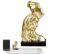 Couple Sculpture | Resin Romantic Kiss Sculpture | Collectible Figures for Home Offices Bookshelf Desktop Wedding Living Room Family Friends that are Detailed and Serve as an Elegant Home Decoration