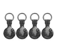 Couple Skeletons on The Tree Evil Skull Lovers Horror Keychain Holder Case Compatible with AirTag Waterproof Silicone Shell Protective Case 4PCS