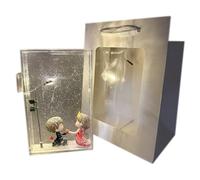Couple Snow Scene Night Light, Handmade Snow Scenery Street Lamp, Decorative Couple Landscape Nightlight for Desktop, Creative for Girlfriend and Best Friend
