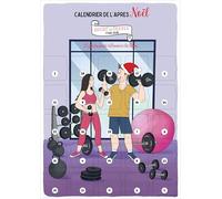 Couple Sports Post-Christmas Calendar | A3 Size | 25 Daily Exercises with Easel | Funny Post-Party Gift | Fitness Program for Two