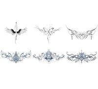 Couple Succubus Tattoo Sticker Waist Abdomen Waterproof Long-lasting Semi-permanent Sticker