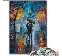 Couple Under The Eiffel Tower 1000 Pieces Jigsaw Puzzle For Adults Teens, for Age 14+ Fun Games Fun Activities at Home, Birthday Gifts, Travel Gifts (50x75cm)