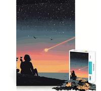 Couple Watching Meteor Shower Puzzles for Adults 1000 Piece Cognitive Boost, Fade Resist, Family Bond, Birthday Present (38x52cm)