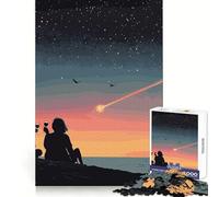 Couple Watching Meteor Shower Puzzles for Adults 1000 Piece Cognitive Boost, Fade Resist, Family Bond, Birthday Present (38x52cm)