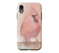 couple watercolor bird portrait Case for iPhone XR