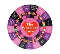 Couple wheel toy - Roulette wheel for adults | Drinking table with rotating numbers for appointments with boyfriend and girlfriend | Fasting party in ABS for div