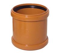 Coupler (Double Socket) 110mm Underground Drainage Pipe Fittings Bend Trap Gulley Socket Grid Coupler