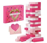 Couples Block Tower Game - Romantic Wooden Board Toy, Fun Intimacy Builder, Interactive Play Feature, Premium Date Night Activity, Bedroom Game for Wedding Party Home