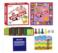 Couples Board Gam, Monopoly Board Gam, Upgraded Adult Board Game for Couples Date Night Game Relationship Card Game Bedroom Game Gift (Pink)