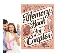 Couples Book - 28.5x21cm Scrapbooking Planner Journal, Daily Love Memoirs Record | Thick Notebook for Honeymoon Engagement Bridal Travel for Romantic Keepsake Memory Organizer Usage