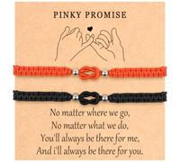 Couples Bracelets Boyfriend Husband Men Matching Bracelets For Couples Touch Forever Gifts Jewelry Boyfriend Gifts For Birthday Husband 1 Year Anniversary Wedding Best Gift Black Red