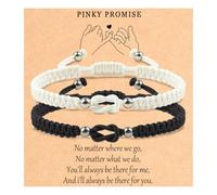 Couples Bracelets Boyfriend Husband Men Matching Bracelets For Couples Touch Forever Gifts Jewelry Boyfriend Gifts For Birthday Husband 1 Year Anniversary Wedding Best Gift Black White