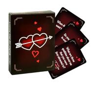 Couples Card Game, 9x6.7cm Question Romantic Play, 50 Count Conversation Deck, Relationship Bonding Activity Set, Fun Date Night Entertainment, Suitable for Girlfriend Boyfriend Wife Husband