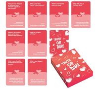 Couples Card Game - Pink, Relationship Deck with 50 Date Ideas, Playful Romantic Activity for Lovers, Teen Dating, Night Fun, Drinking Party for Adults, Interactive Conversation Starter