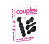 Couples Choice - Rechargeable Warming Massage Vibrator (Black)