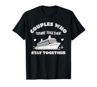 Couples Cruise Together Stay Forever Retro Valentine T-Shirt