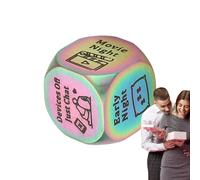 Couples Decision Cube - Durable Stainless Steel, Vibrant Colours | Incorporation- Date Night Decider for Romantic Evenings, Perfect for Valentine's Day, Anniversaries and Special Occasions