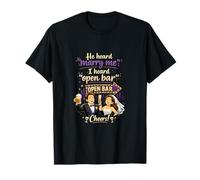 Couples Engagement Novelty He Heard Marry Me Open Bar T-Shirt