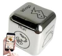 Couples Food Dice - Dinner Decision Dice, Portable Couples Says Dinner | Long Lasting Date Couples Dice Games, Multipurpose Couples Food Dice, (0.98x0.98x0.98 P