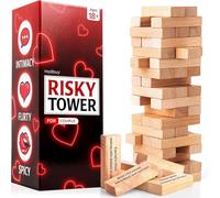 Couples Game Gifts for Him&Her-date night Fun Stacking Blocks tower game for Girlfriend/Boyfriend,Wife/Husband, Romantic Game:Talking, Flirting,Challenge for Date Night Anniversary,Wedding,Valentines