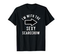 Couples Halloween Costume I'm With The Sexy Scarecrow T-Shirt