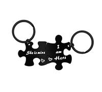 Couples Keyring Gift for Girlfriend Valentine Keyring Day for Her Couple Keyring Set Gay Couple Gifts for Women LGBT Keychain Gift Anniversary Wedding Gifts for Lesbian Engagement Keyring Present