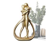 Couples Kiss Sculpture, Modern Romantic Couple Love Resin Statue Decor, Resin Affectionate Couple Art Statue Decoration For Home Decor Wedding AnniversaryGifts