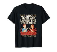 Couples Love Contest Funny Graphic T-Shirt