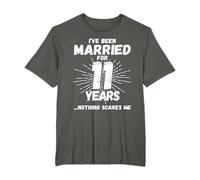 Couples Married 11 Years - Funny 11th Wedding Anniversary T-Shirt