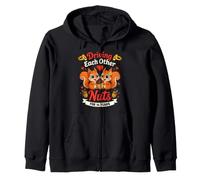 Couples Married 14-Year Funny 14th Wedding Anniversary Zip Hoodie