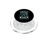 Couples Married 20 Years Funny 20th Wedding Anniversary PopSockets PopGrip for MagSafe