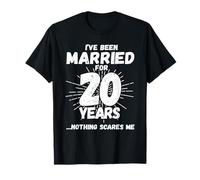 Couples Married 20 Years - Funny 20th Wedding Anniversary T-Shirt