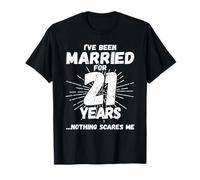Couples Married 21 Years - Funny 21st Wedding Anniversary T-Shirt