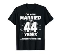 Couples Married 44 Years - Funny 44th Wedding Anniversary T-Shirt