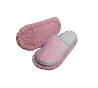 Couples Mop Shoes Floor Mop Slippers Cleaning Shoes Floor Cleaner Cleaning Slippers Lazy Slippers Washable Non-Slip Slippers Slippers Felt Slippers, red, 8.5 UK
