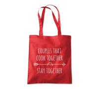 Couples That Cook Together Tote Shopping Bag 10 Litres Capacity 42 x 38cm