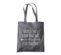 Couples That Cook Together Tote Shopping Bag 10 Litres Capacity 42 x 38cm