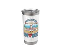 Couples Trip Matching Beach Vacation Baecation Romance Stainless Steel Insulated Tumbler