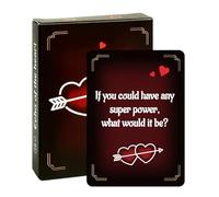 Couples' Truth Or Dare Game Cards, With 50 Engaging Conversation Prompts, 9x6.7cm, Romantic Question Game, Date Night Card Activity, Strengthens Relationships, For Girlfriend, Boyfriend, Wife, Husband
