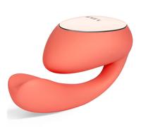 Couples Wave Motion Massager with App Control by LELO - Black, Size 6.3 cm x 5.6 cm x 9.3 cm, Poids 0.250 Kg, Color Coral