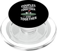 Couples Who Putt Together Stay Together Golf PopSockets PopGrip for MagSafe