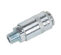 Coupling Body Male 1/4"BSPT Pack of 5 - Sealey ACP01 New