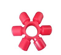 Coupling buffer pad Coupling Nylon Sleeve Rubber Buffers, 6 Petals Polyurethane Plum Blossom Elastic Cushion, D039(84mm -10 pieces)