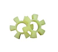 Coupling buffer pad Polyurethane Coupling Buffer Pad Yellow T-Shaped Plum Blossom Hexagonal Water Pump Wheel Rubber Elastic Block(1pcs T45X21X10)