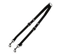 Coupling for 2-dog lead Gloria Black (1.6 x 35-56 cm) (1.6 x 35-56 cm)