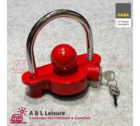 Coupling Hitch Lock Lockable Tow Bar Coupler Carasafe ALU QUEEN Caravan - BJ380